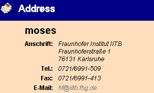 address information