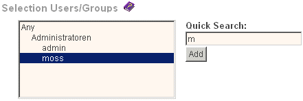add access rights