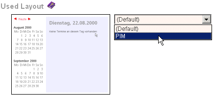 Set: alternative Layout